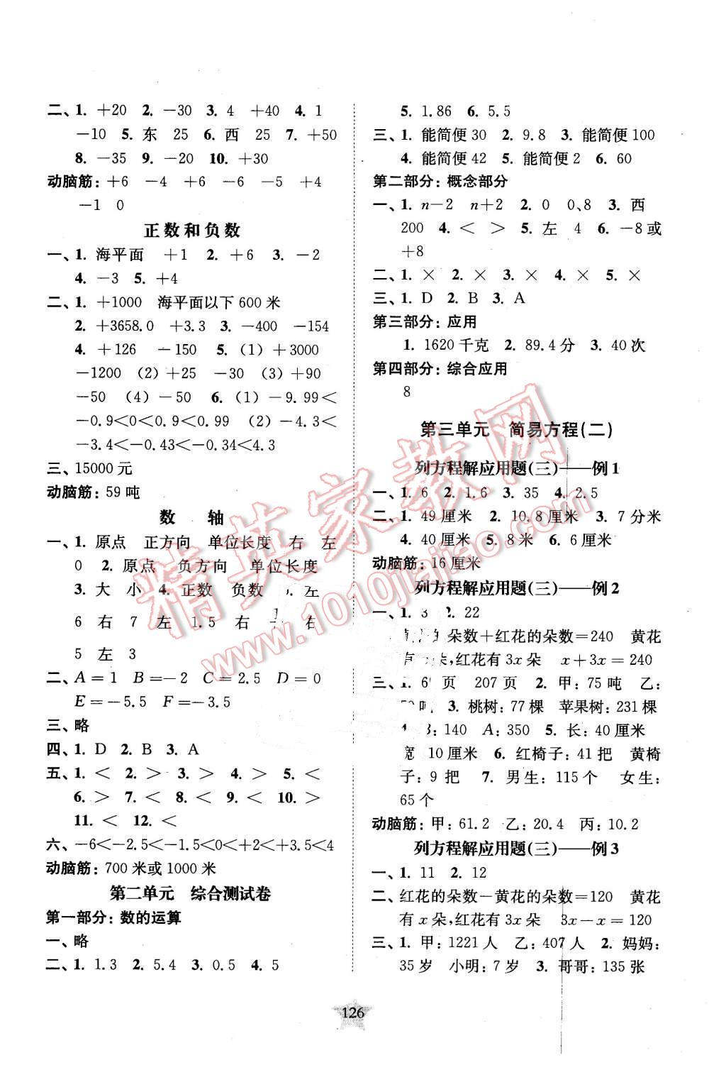 2016年交大之星课后精练卷五年级数学第二学期 第2页