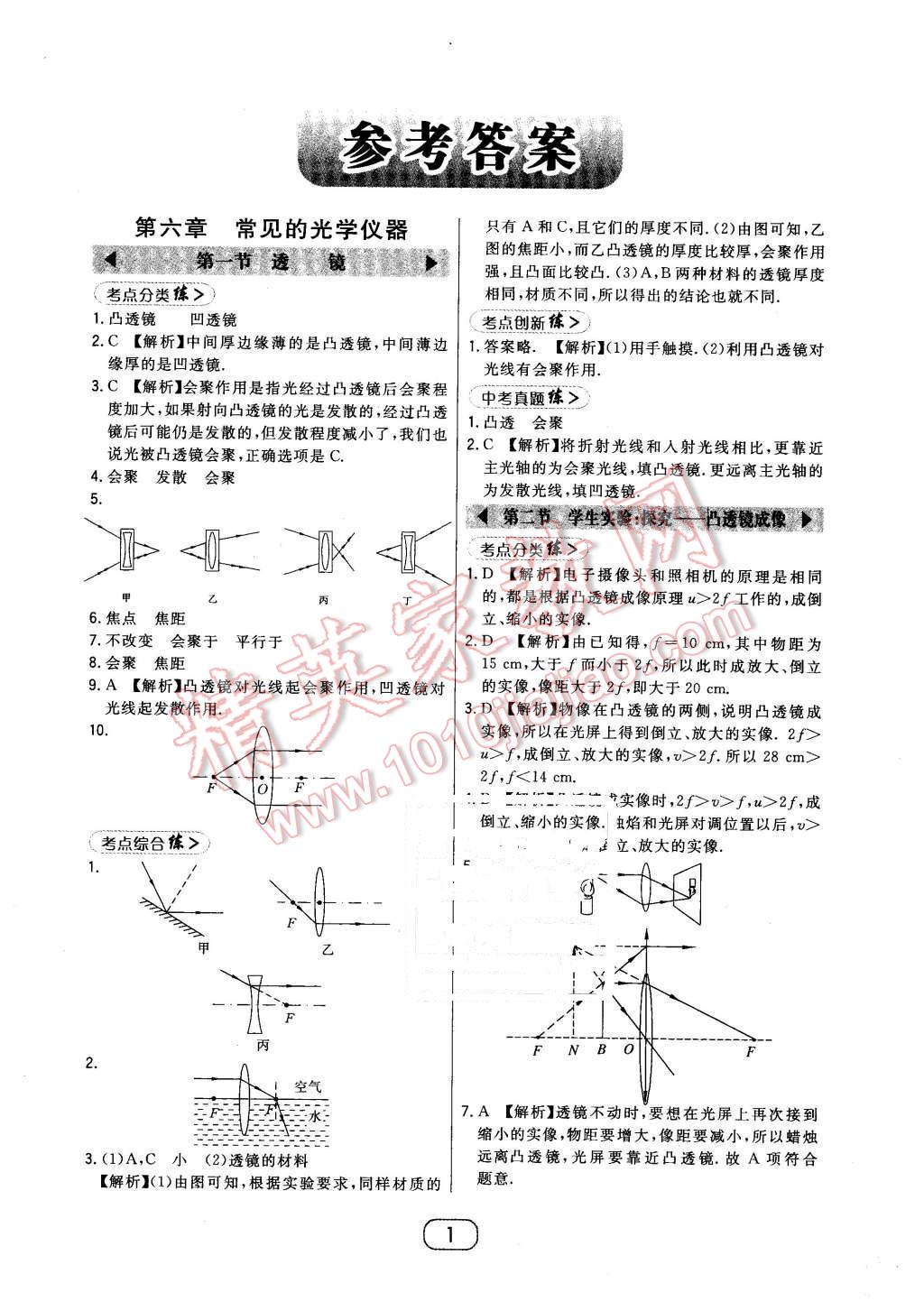 2016年北大綠卡八年級(jí)物理下冊(cè)北師大版 第1頁