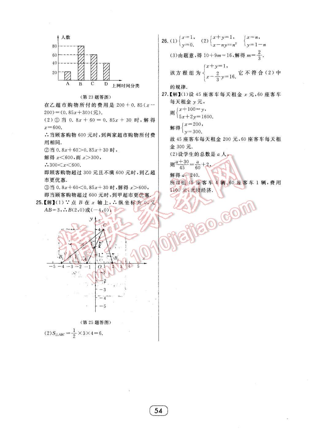 2016年北大绿卡七年级数学下册人教版 第22页