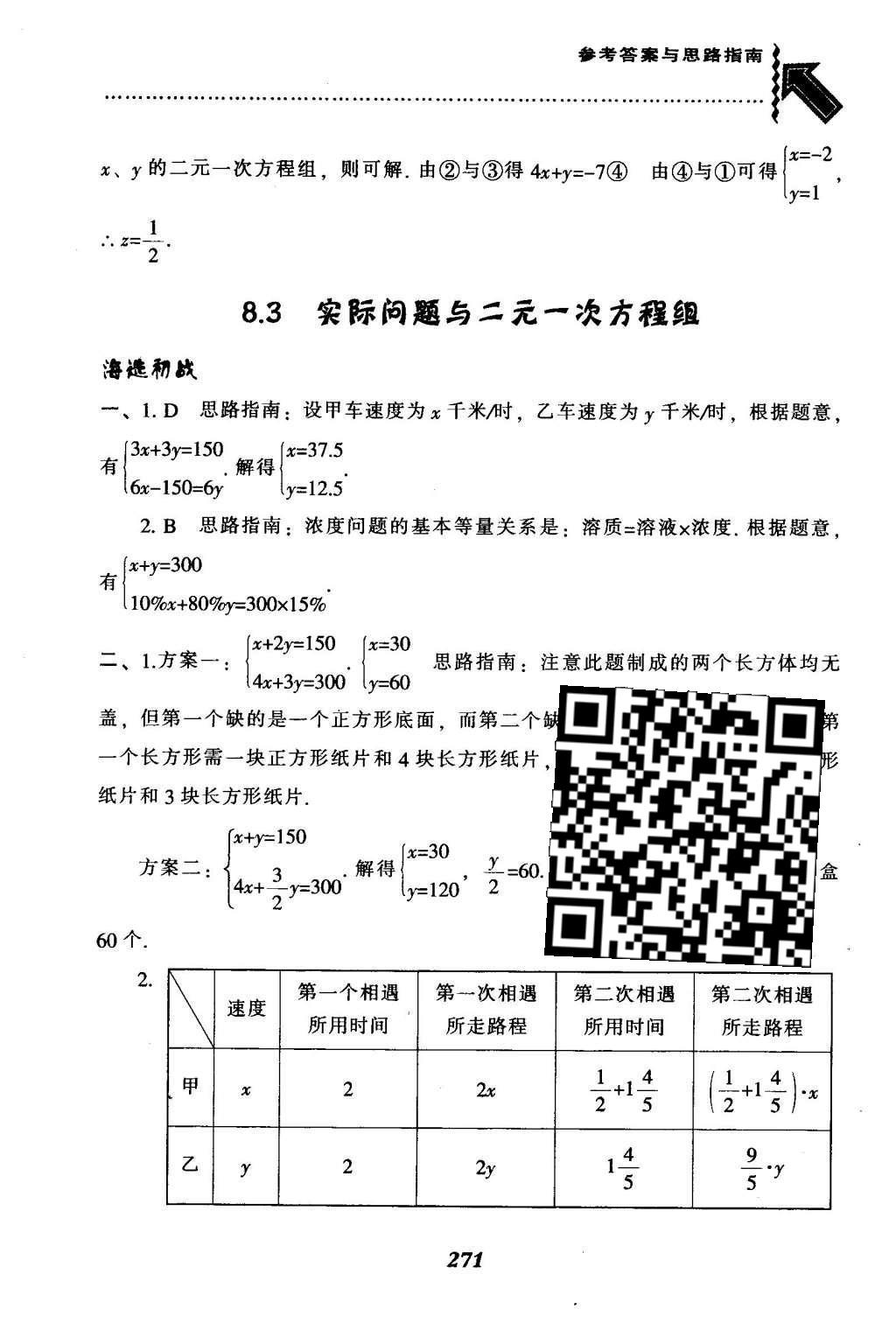 2016年尖子生題庫七年級(jí)數(shù)學(xué)下冊(cè)人教版 第八章  二元一次方程組第46頁