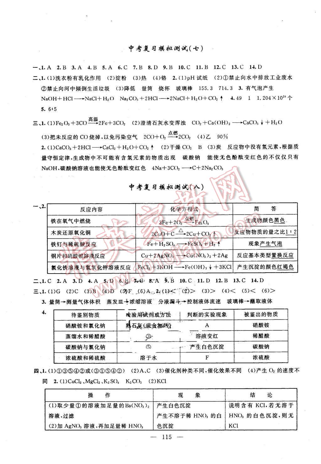 2016年鐘書(shū)金牌金試卷九年級(jí)化學(xué)下冊(cè) 第11頁(yè)