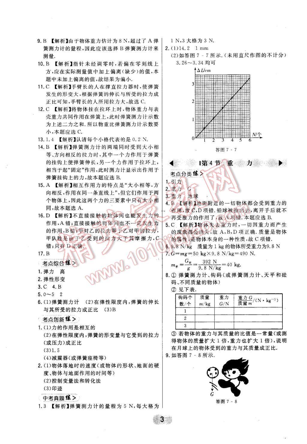 2016年北大綠卡課時(shí)同步講練八年級(jí)物理下冊(cè)教科版 第3頁