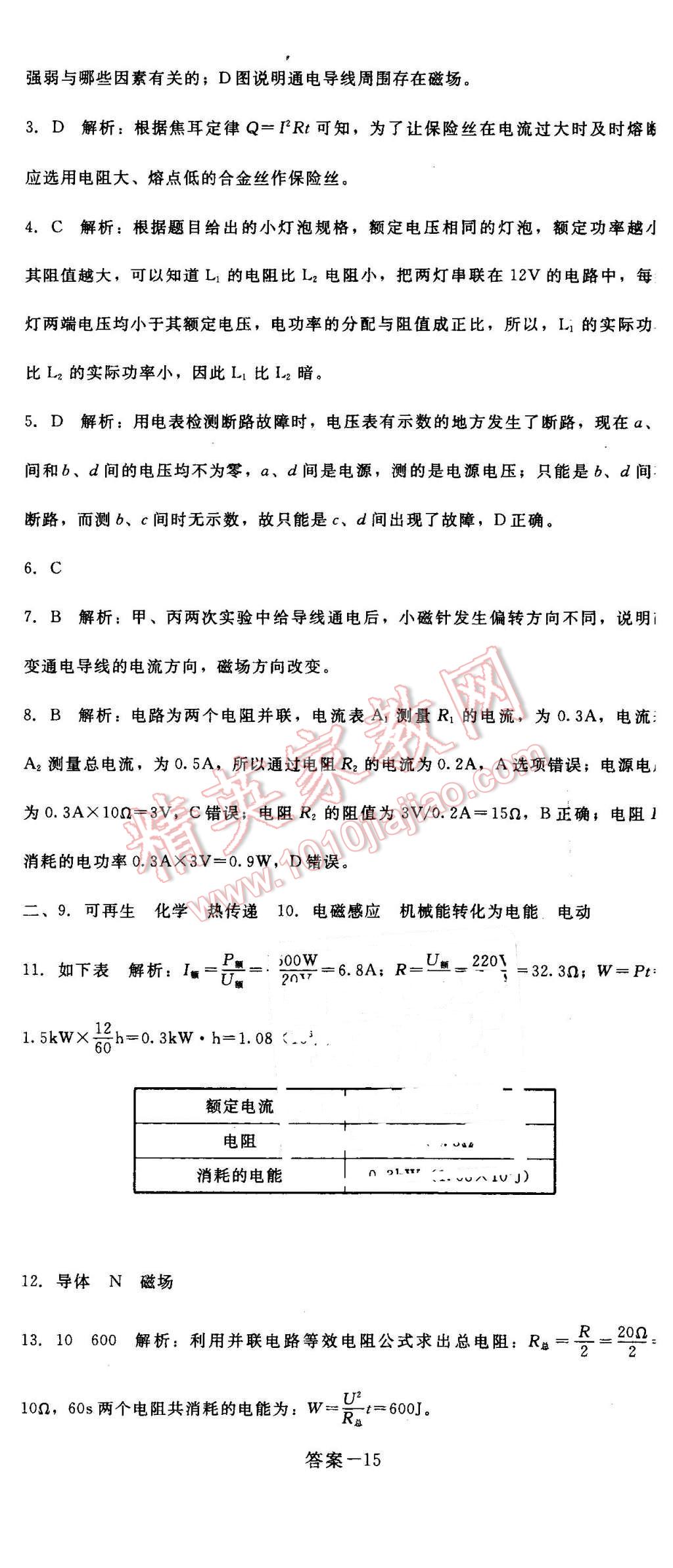 2016年打好基礎(chǔ)高效課堂金牌作業(yè)本九年級物理下冊人教版 第44頁