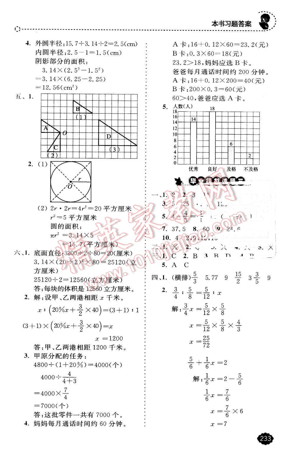 2016年全易通小學數(shù)學六年級下冊冀教版 第21頁