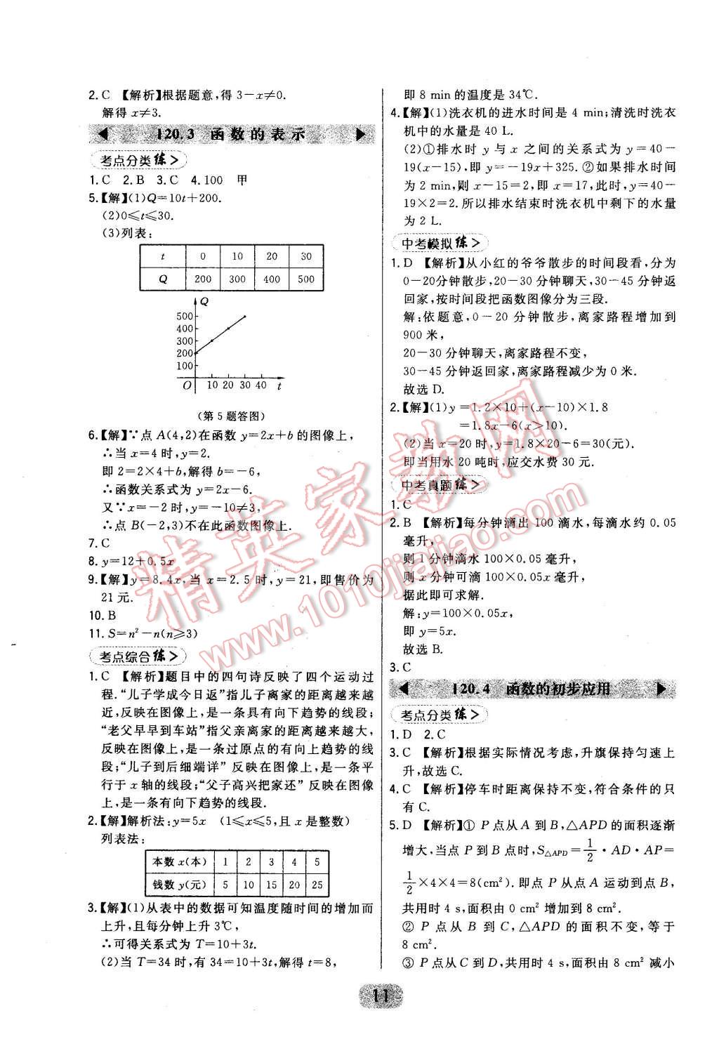 2016年北大綠卡八年級數(shù)學(xué)下冊冀教版 第11頁