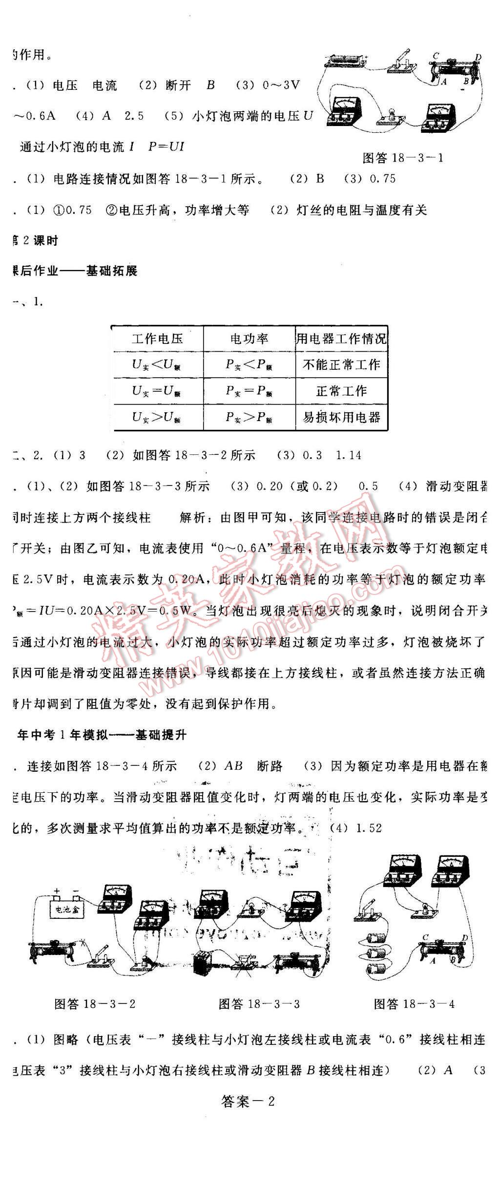 2016年打好基礎高效課堂金牌作業(yè)本九年級物理下冊人教版 第5頁