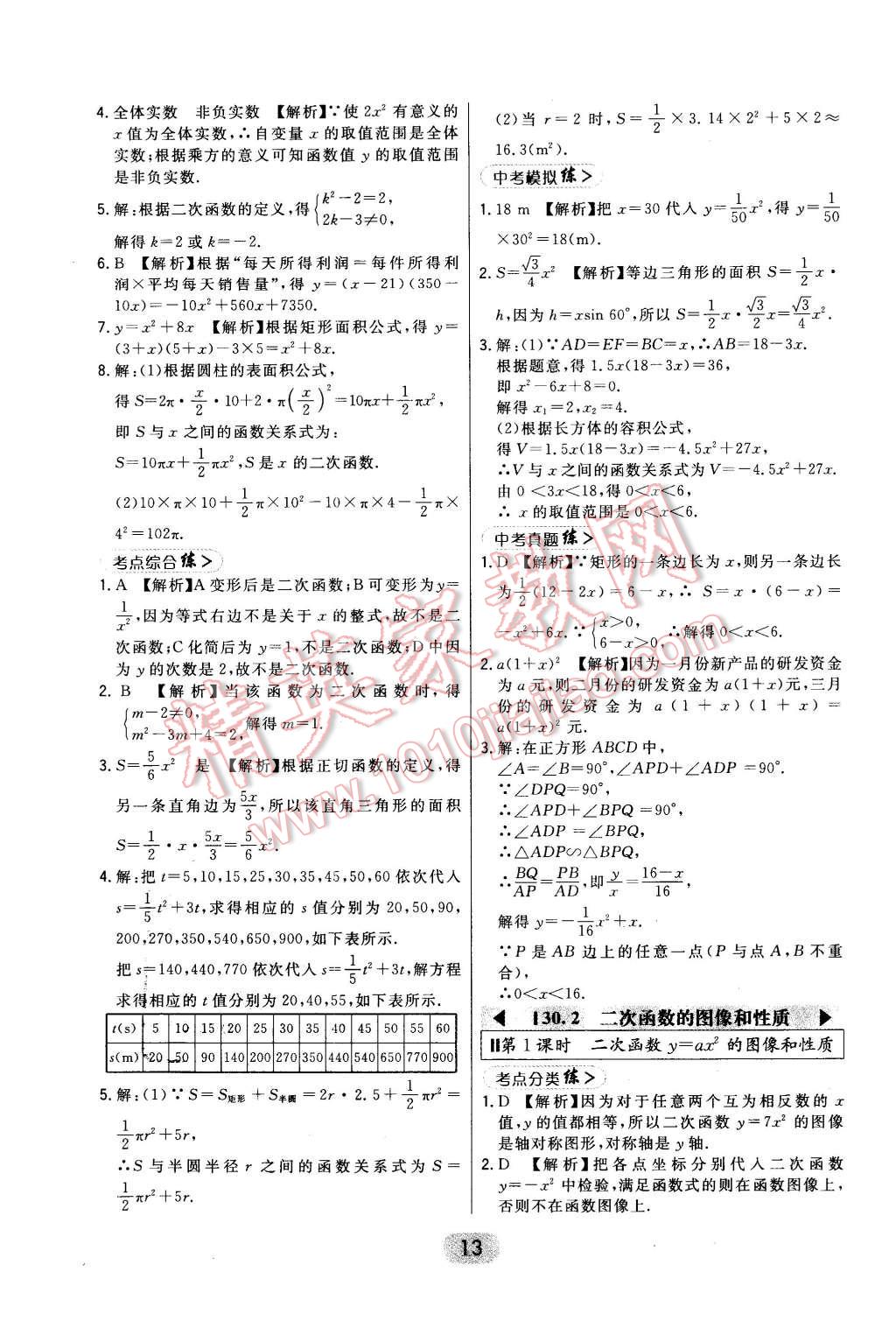 2016年北大綠卡九年級數(shù)學(xué)下冊冀教版 第13頁