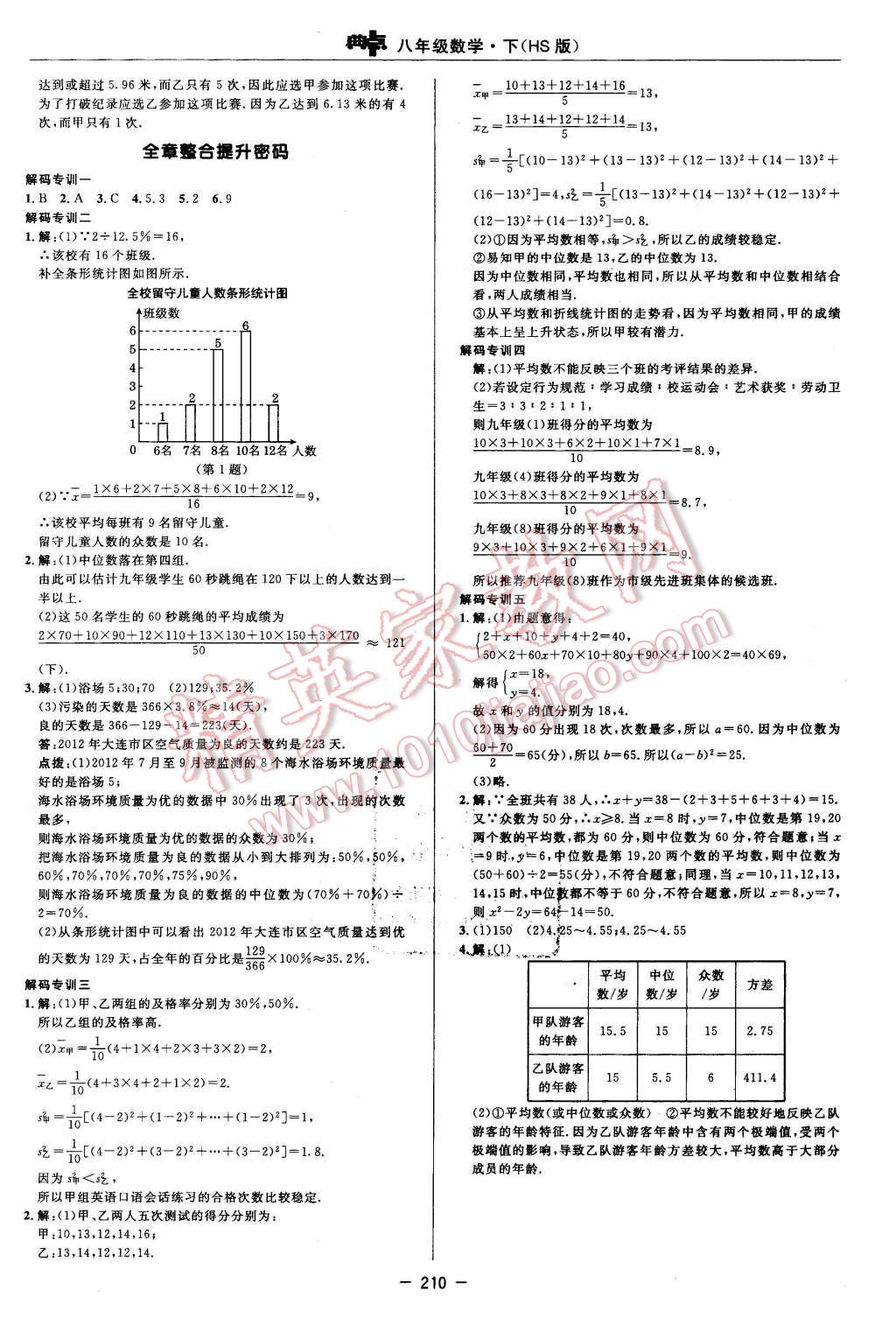 2016年綜合應(yīng)用創(chuàng)新題典中點八年級數(shù)學(xué)下冊華師大版 第48頁