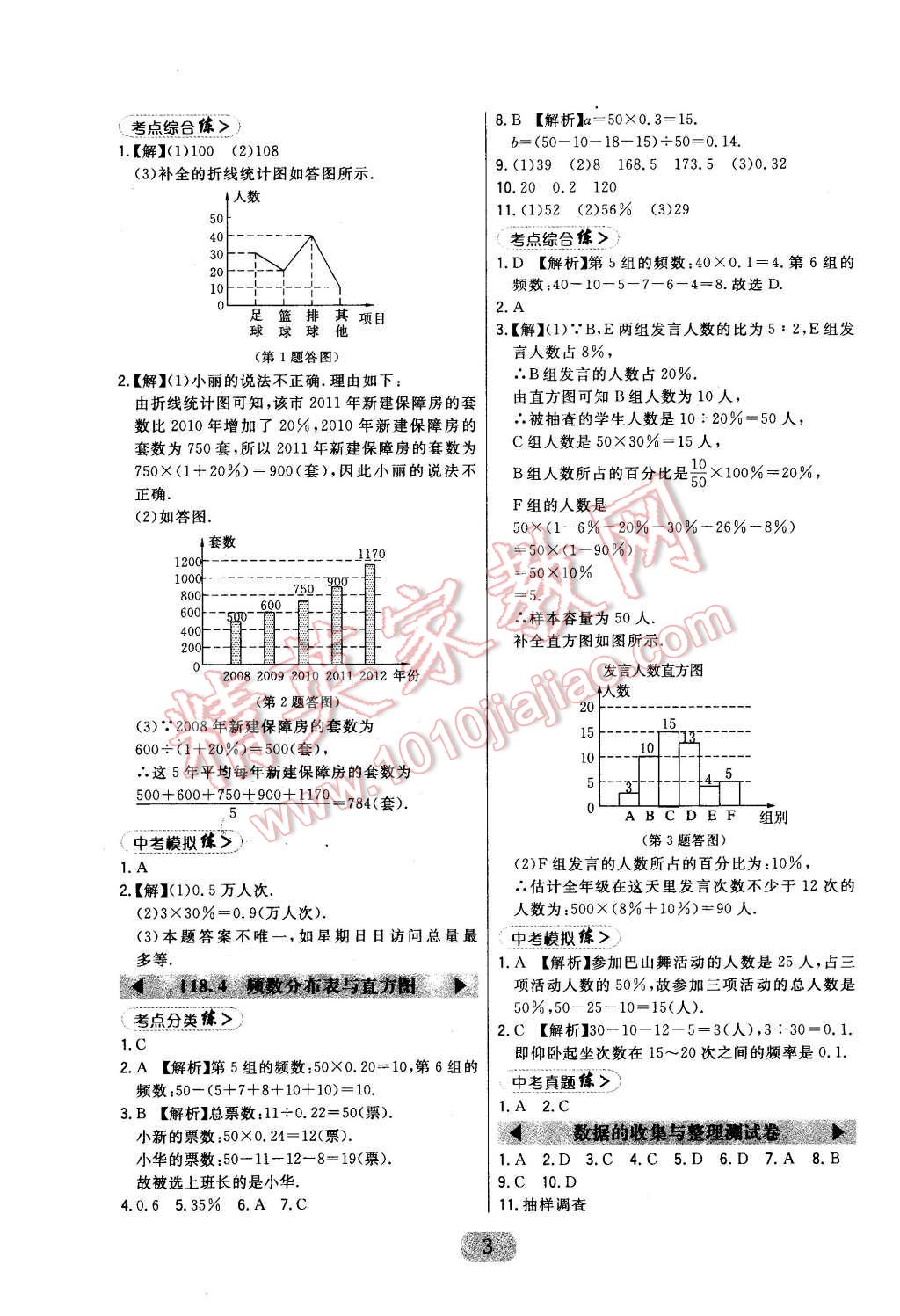 2016年北大綠卡八年級數(shù)學下冊冀教版 第3頁