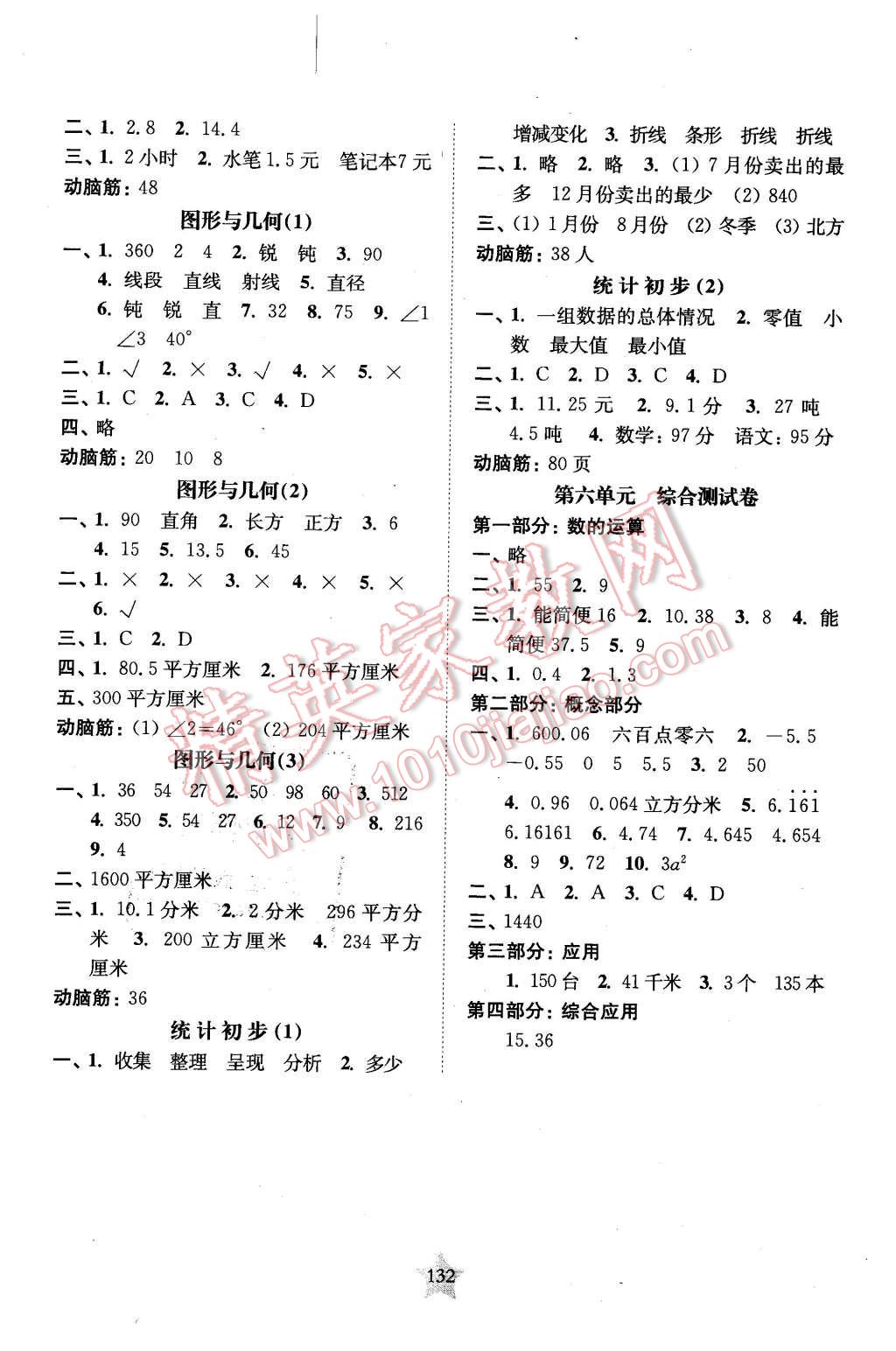 2016年交大之星课后精练卷五年级数学第二学期 第8页