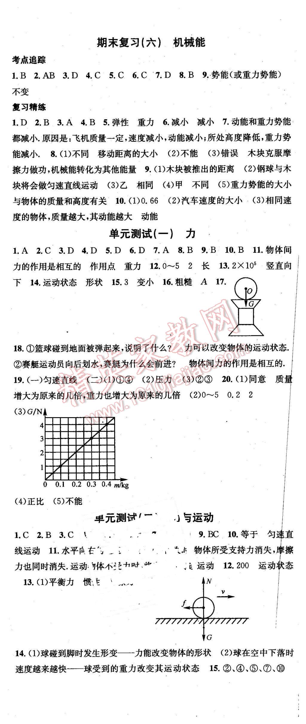 2016年名校課堂滾動學(xué)習(xí)法八年級物理下冊教科版 第20頁