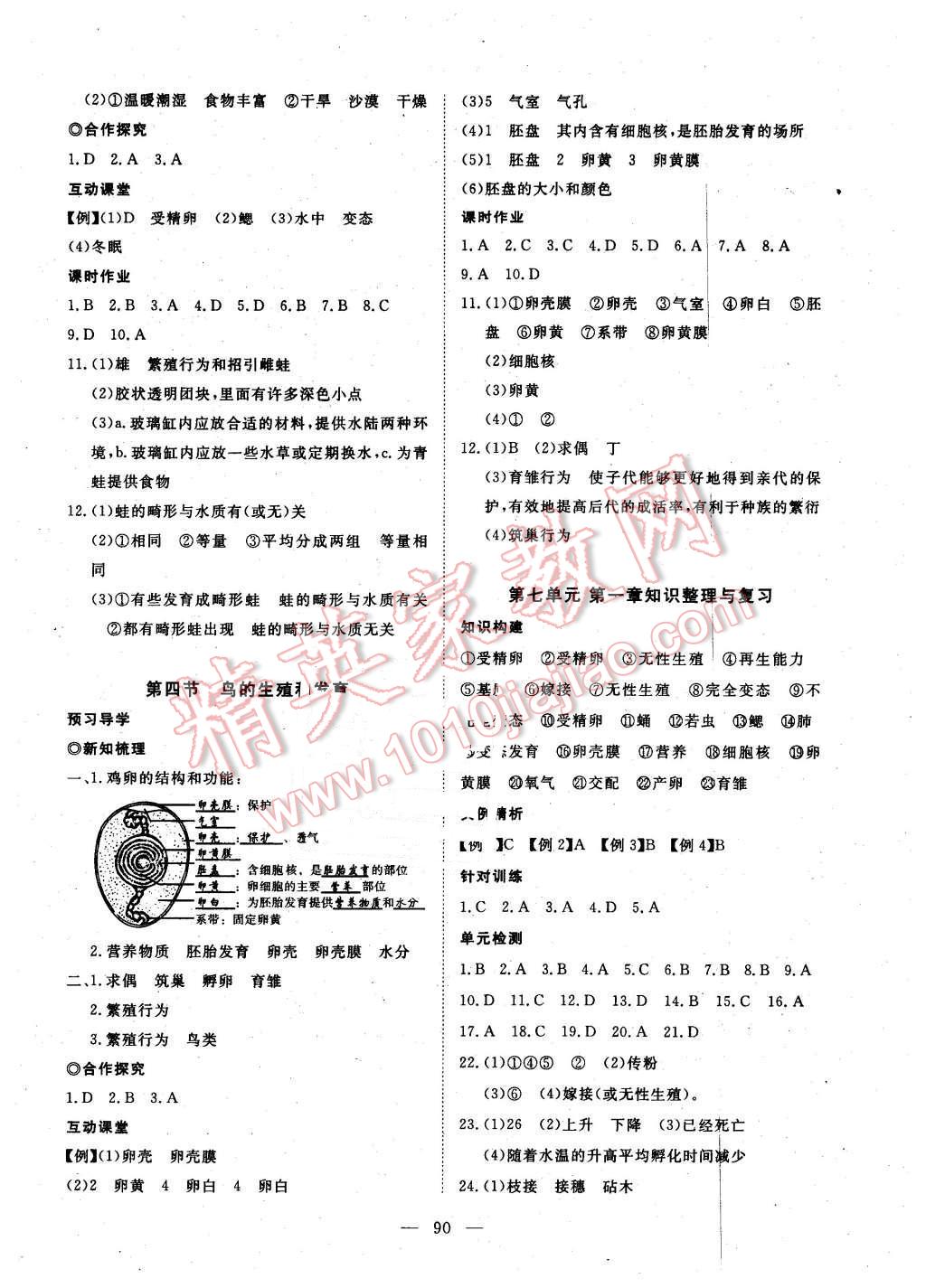 2016年351高效課堂導(dǎo)學(xué)案八年級(jí)生物下冊(cè)人教版 第2頁(yè)