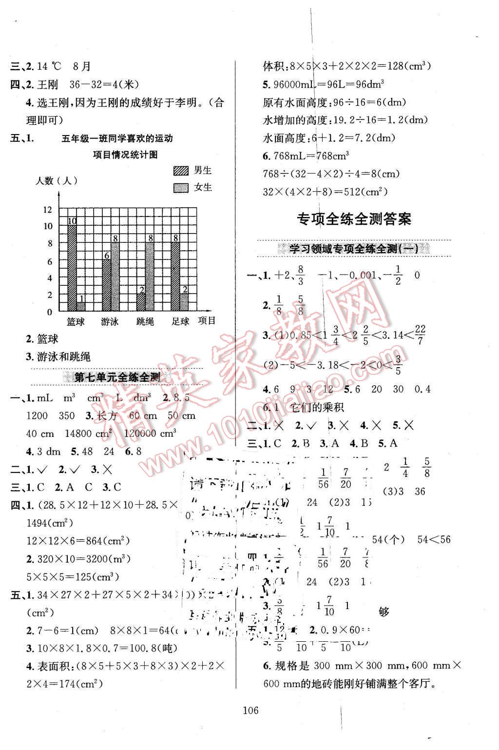 2016年小學(xué)教材全練五年級數(shù)學(xué)下冊青島版 第10頁