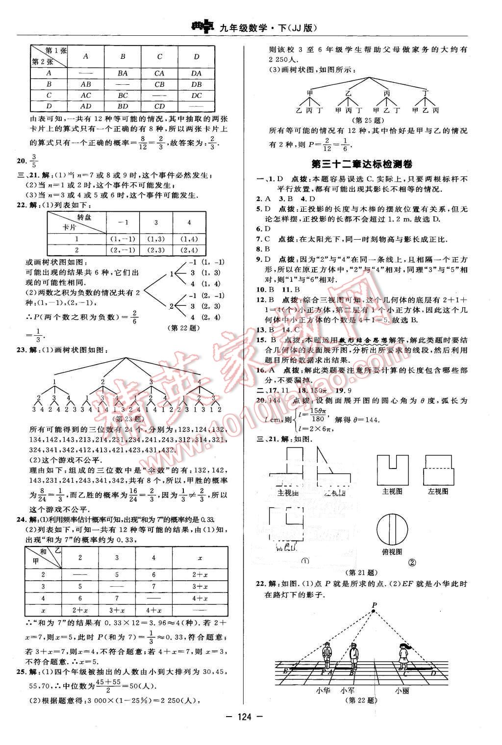 2016年综合应用创新题典中点九年级数学下册冀教版 第6页