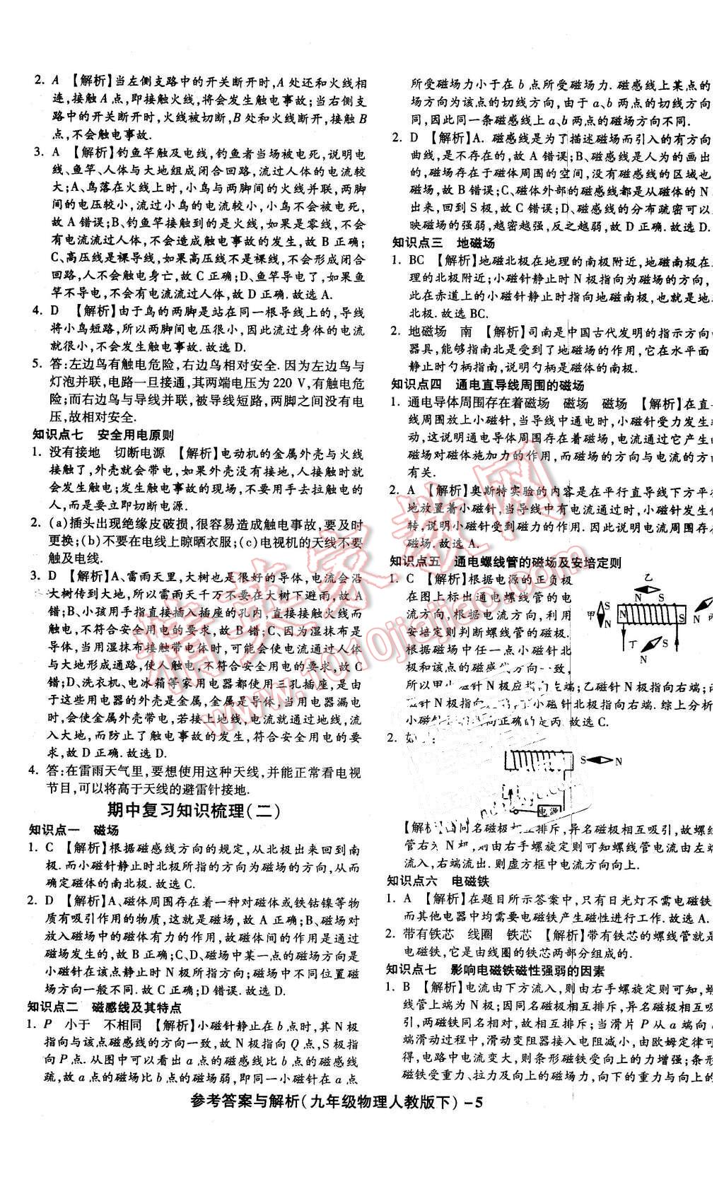 2016年練考通全優(yōu)卷九年級物理下冊人教版 第5頁