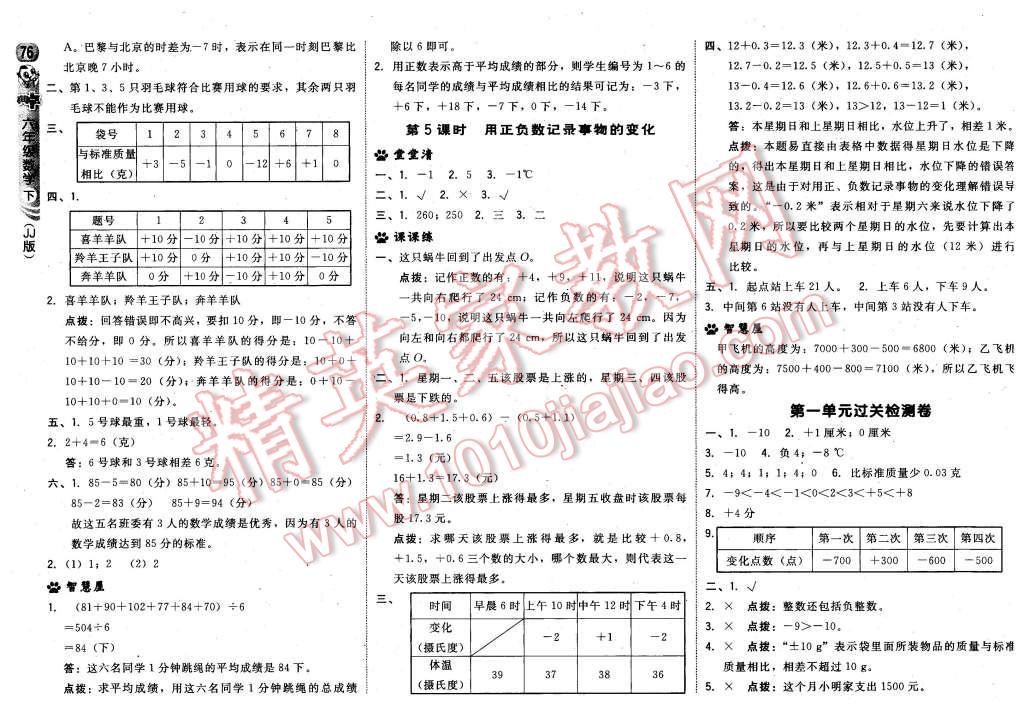 2016年綜合應(yīng)用創(chuàng)新題典中點(diǎn)六年級數(shù)學(xué)下冊冀教版 第2頁