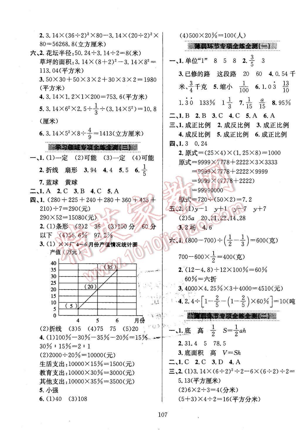 2016年小學教材全練六年級數(shù)學下冊青島版 第11頁