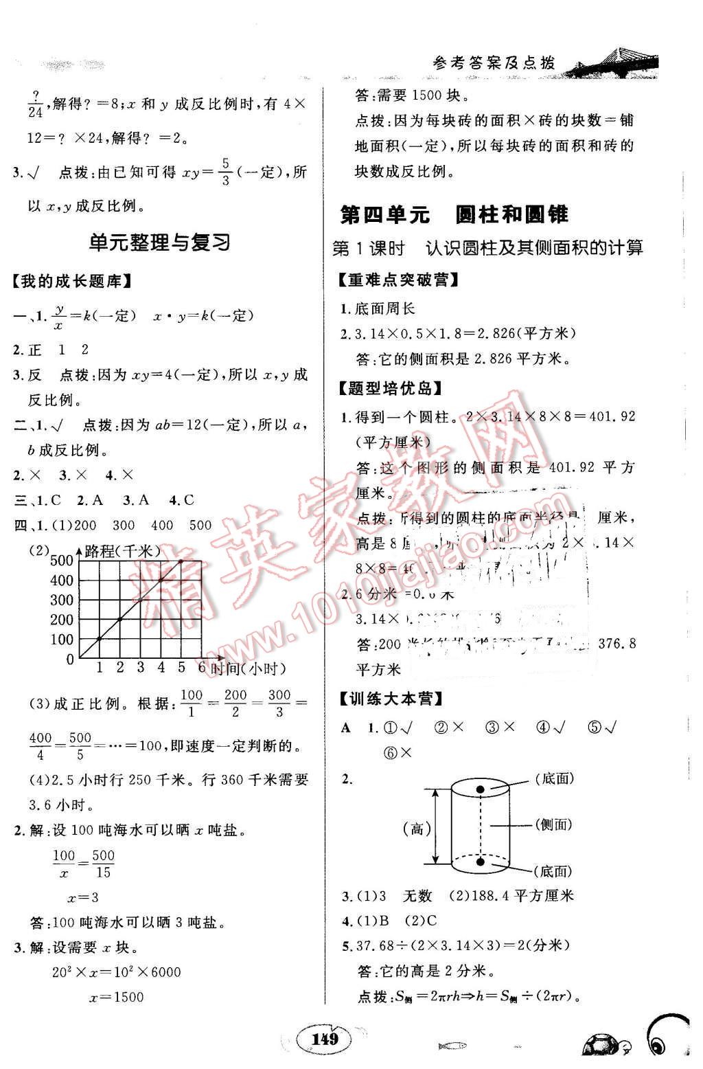 2016年特高級教師點撥六年級數(shù)學下冊冀教版 第7頁