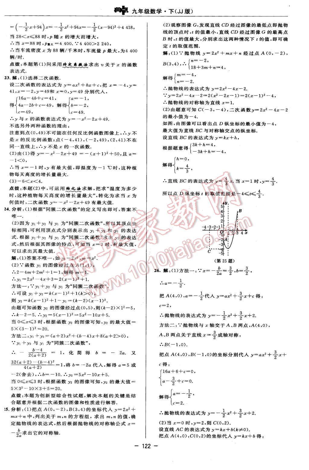 2016年综合应用创新题典中点九年级数学下册冀教版 第4页