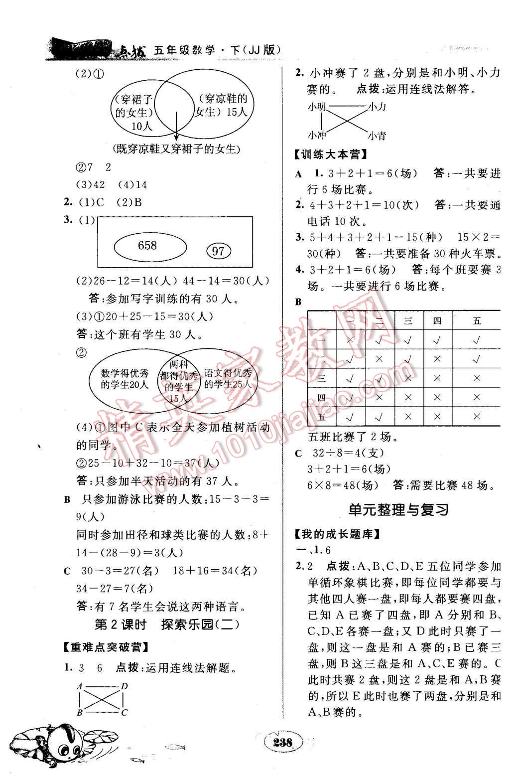 2016年特高級教師點撥五年級數(shù)學下冊冀教版 第34頁