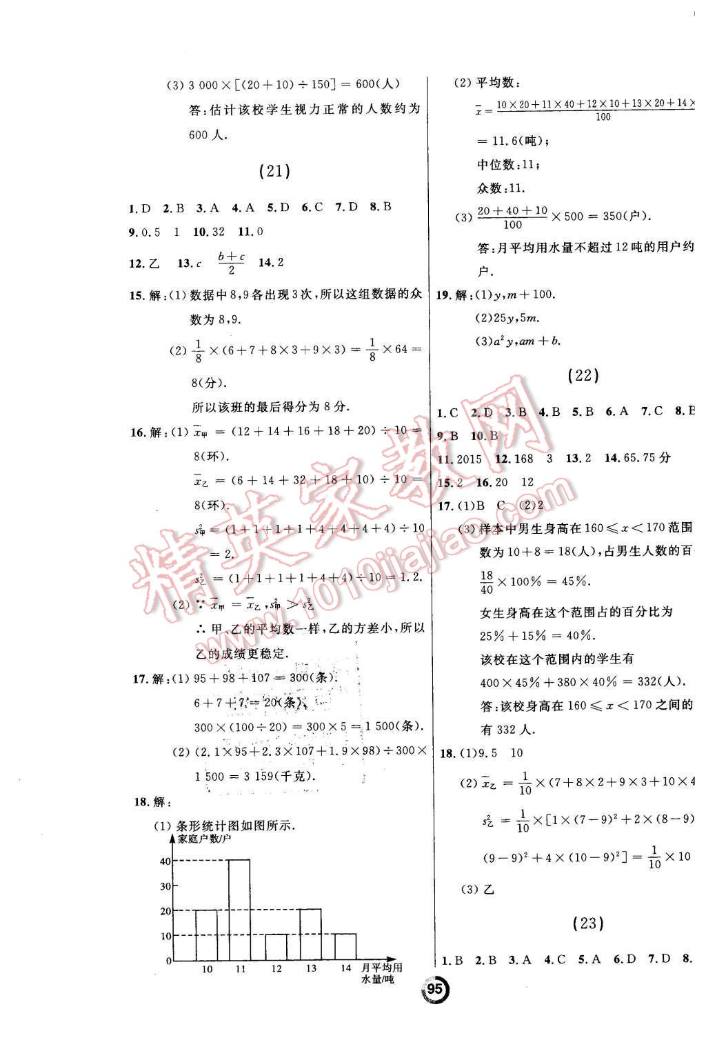 2016年诚成教育学业评价八年级数学下册人教版 第11页