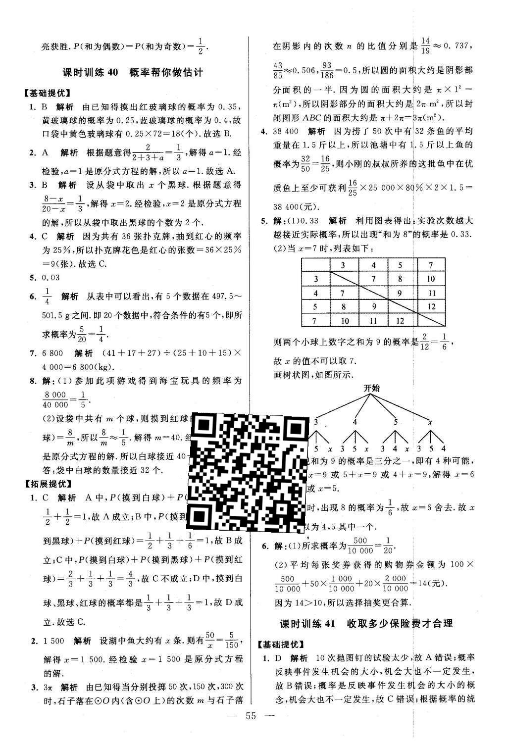 2016年初中數(shù)學(xué)小題狂做九年級(jí)下冊(cè)蘇科版提優(yōu)版 第8章  統(tǒng)計(jì)和概率的簡(jiǎn)單應(yīng)用第58頁(yè)