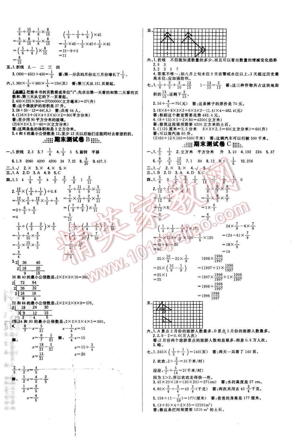 2016年好卷五年级数学下册冀教版 第12页