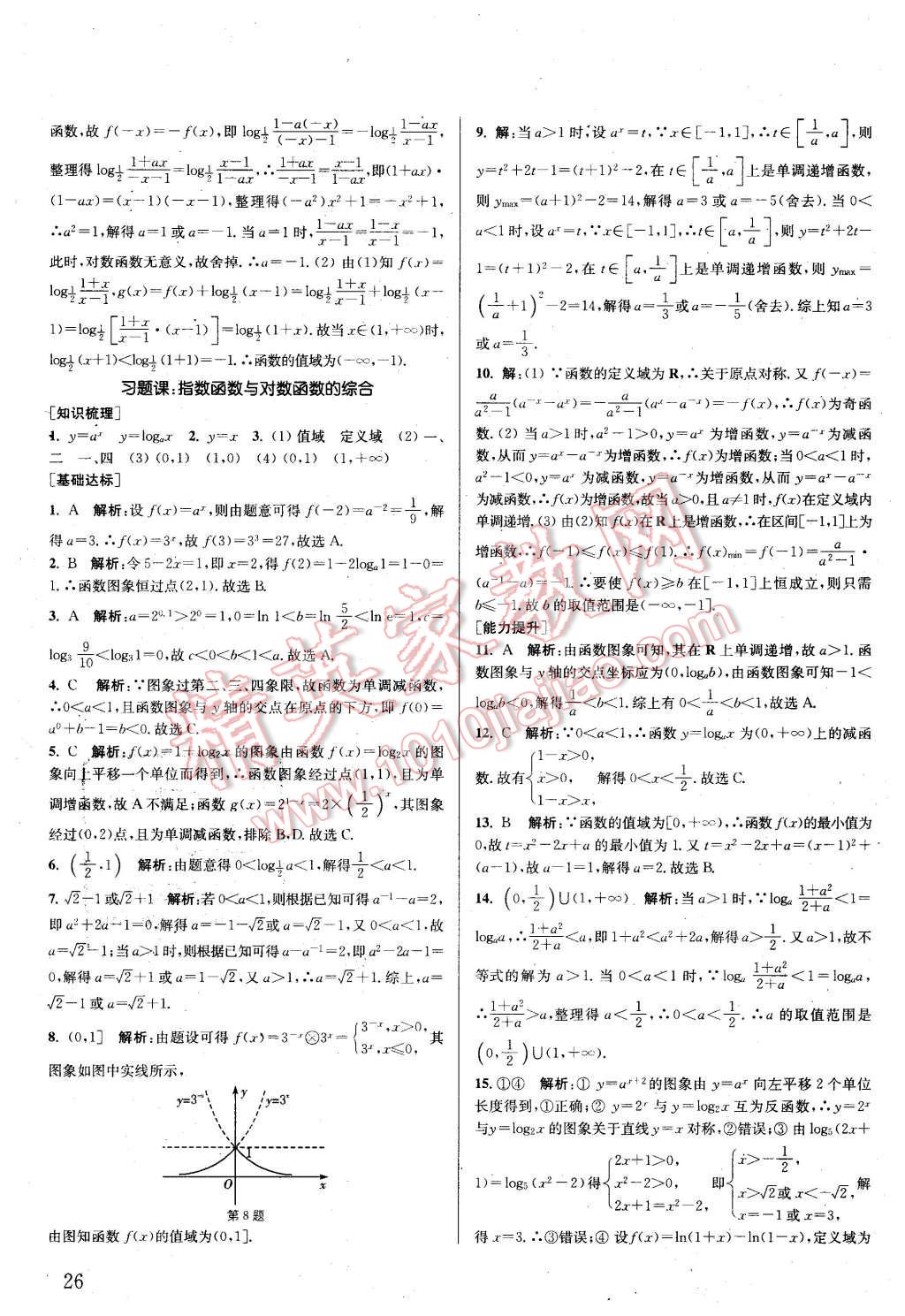 2015年通城學(xué)典課時(shí)作業(yè)本數(shù)學(xué)必修1人教A版 第25頁(yè)