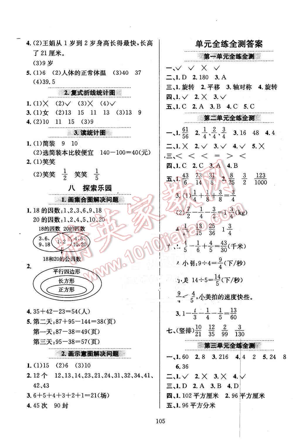 2016年小學(xué)教材全練五年級(jí)數(shù)學(xué)下冊(cè)冀教版 第9頁