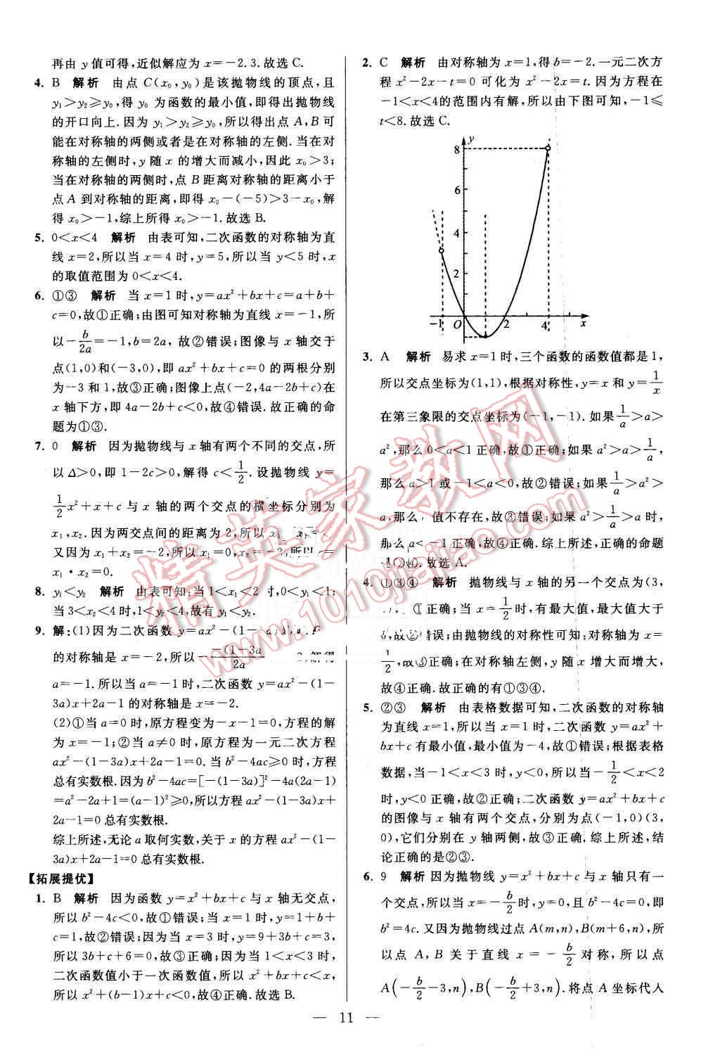 2016年初中數(shù)學(xué)小題狂做九年級下冊蘇科版提優(yōu)版 第11頁