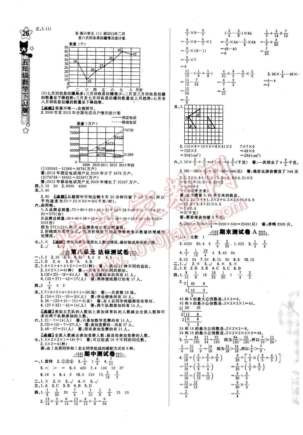 2016年好卷五年级数学下册冀教版 第11页