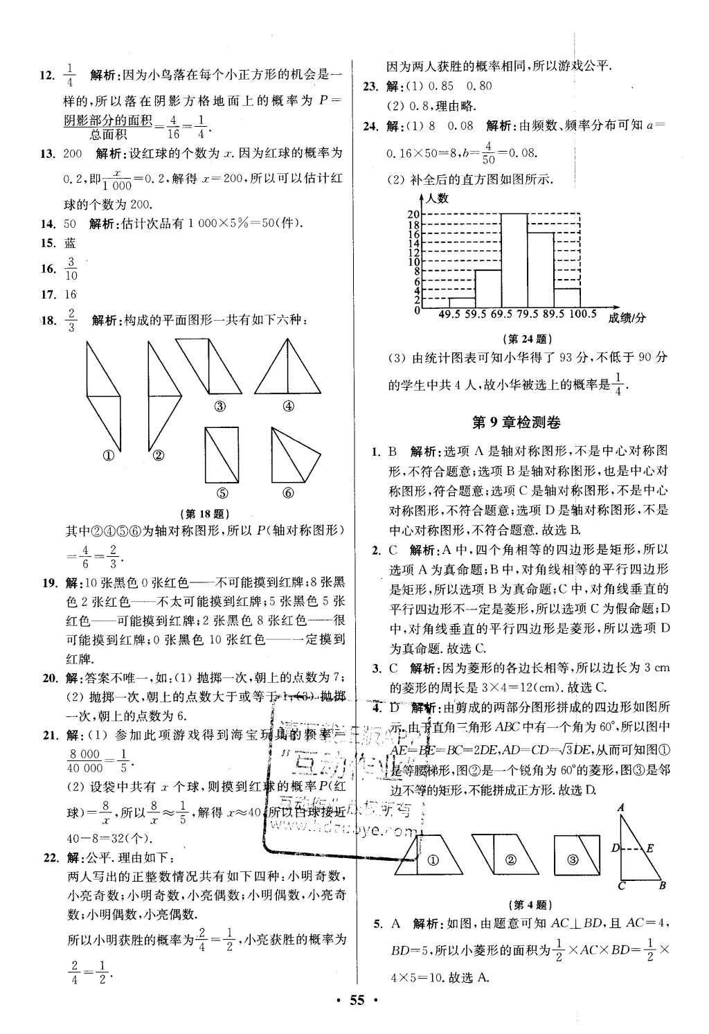 2016年初中數(shù)學(xué)小題狂做八年級(jí)下冊(cè)蘇科版提優(yōu)版 階段檢測(cè)第74頁(yè)