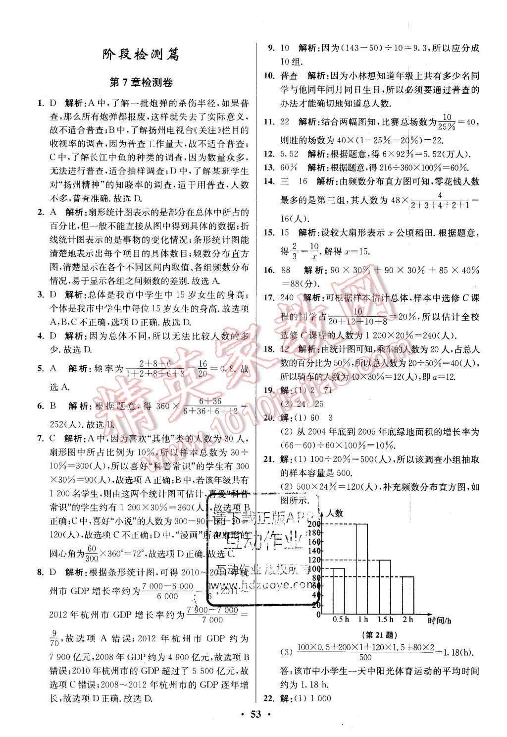 2016年初中数学小题狂做八年级下册苏科版提优版 阶段检测第72页