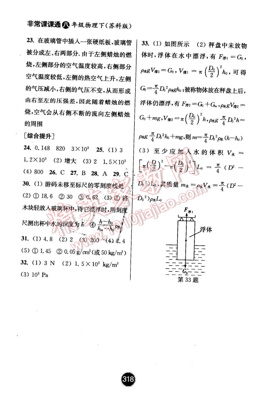 2016年通城學(xué)典非常課課通八年級(jí)物理下冊(cè)蘇科版 第12頁(yè)