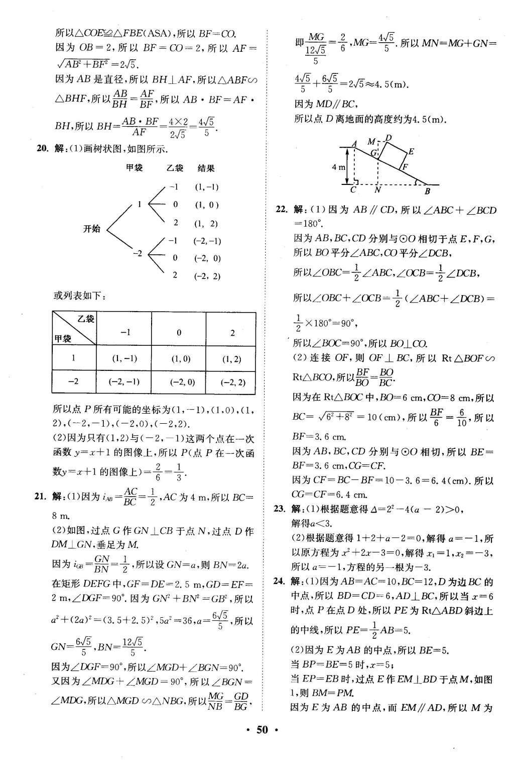 2016年初中數(shù)學(xué)小題狂做九年級(jí)下冊(cè)蘇科版基礎(chǔ)版 滾動(dòng)強(qiáng)化答案第51頁(yè)