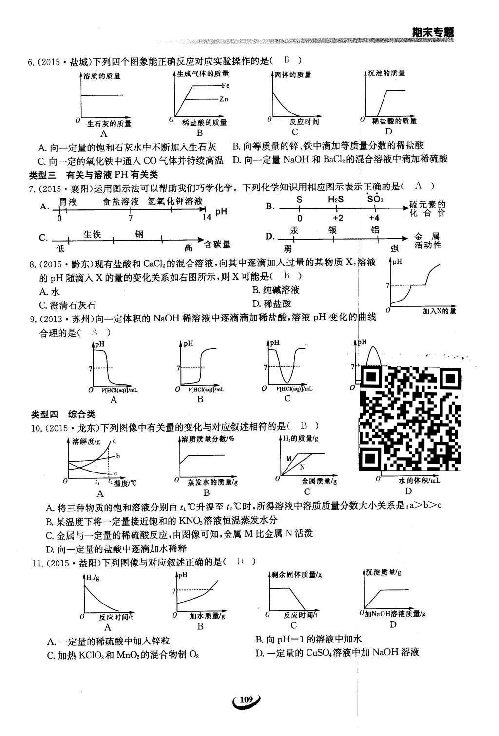 2016年思维新观察九年级化学下册人教版 第十二单元  化学与生活第89页