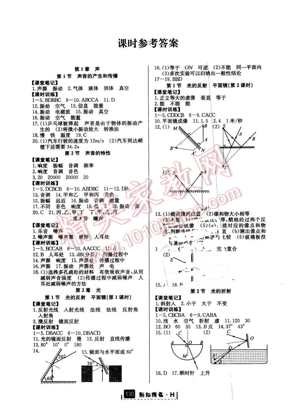 2016年勵(lì)耘書業(yè)勵(lì)耘新同步八年級(jí)科學(xué)下冊(cè)華師大版 第1頁(yè)