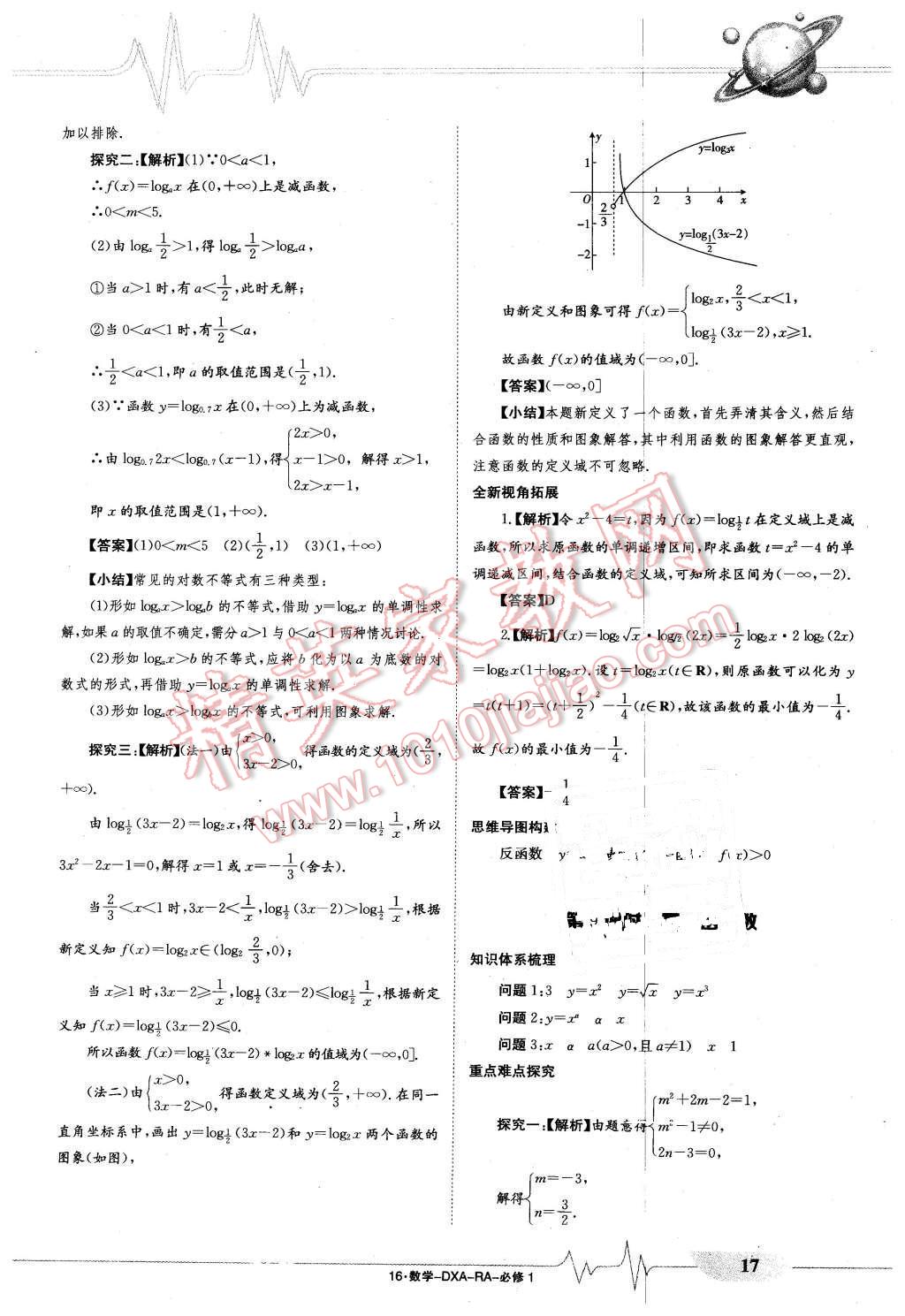 2015年金太陽導(dǎo)學(xué)案數(shù)學(xué)必修1人教版 第17頁