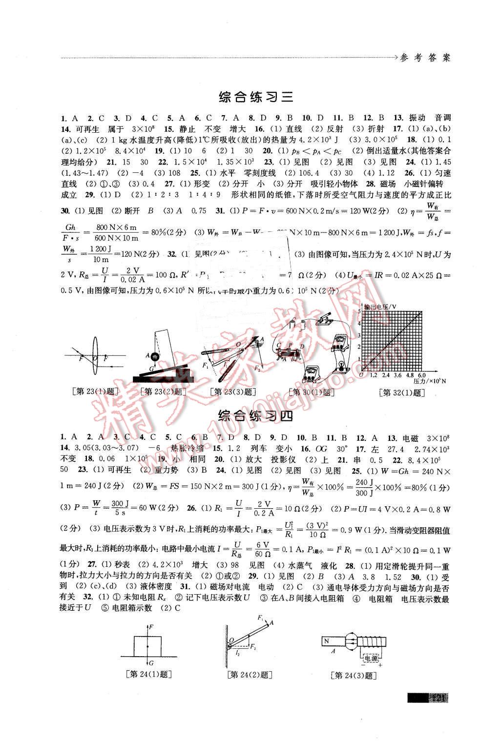 2016年學(xué)習(xí)與評價九年級物理下冊蘇科版江蘇鳳凰教育出版社 第7頁