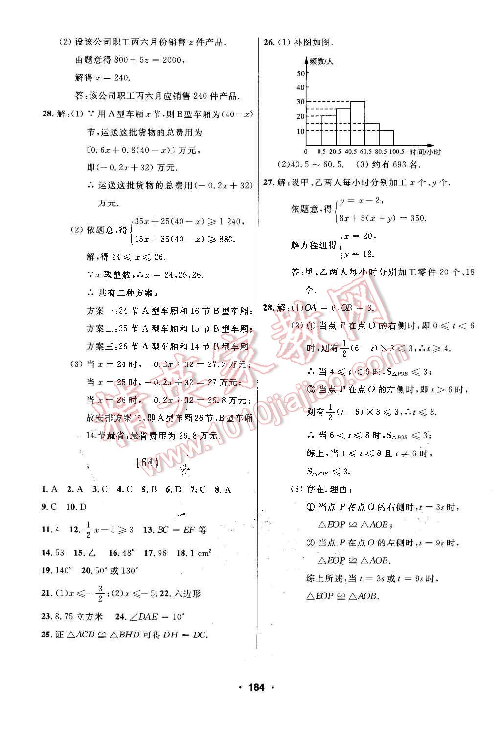 2016年试题优化课堂同步七年级数学下册人教版 第24页