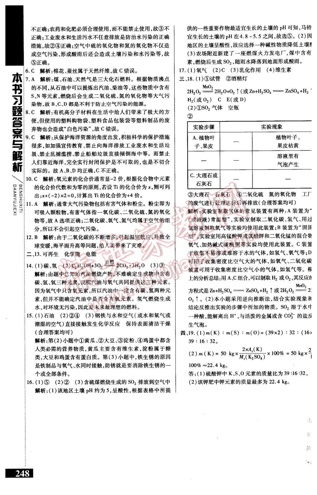 2016年倍速學(xué)習(xí)法九年級(jí)化學(xué)下冊(cè)魯教版 第20頁