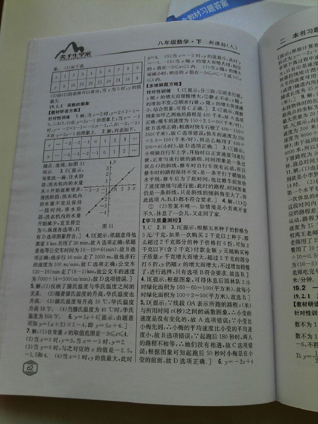 2015年尖子生学案八年级数学下册人教版 第66页