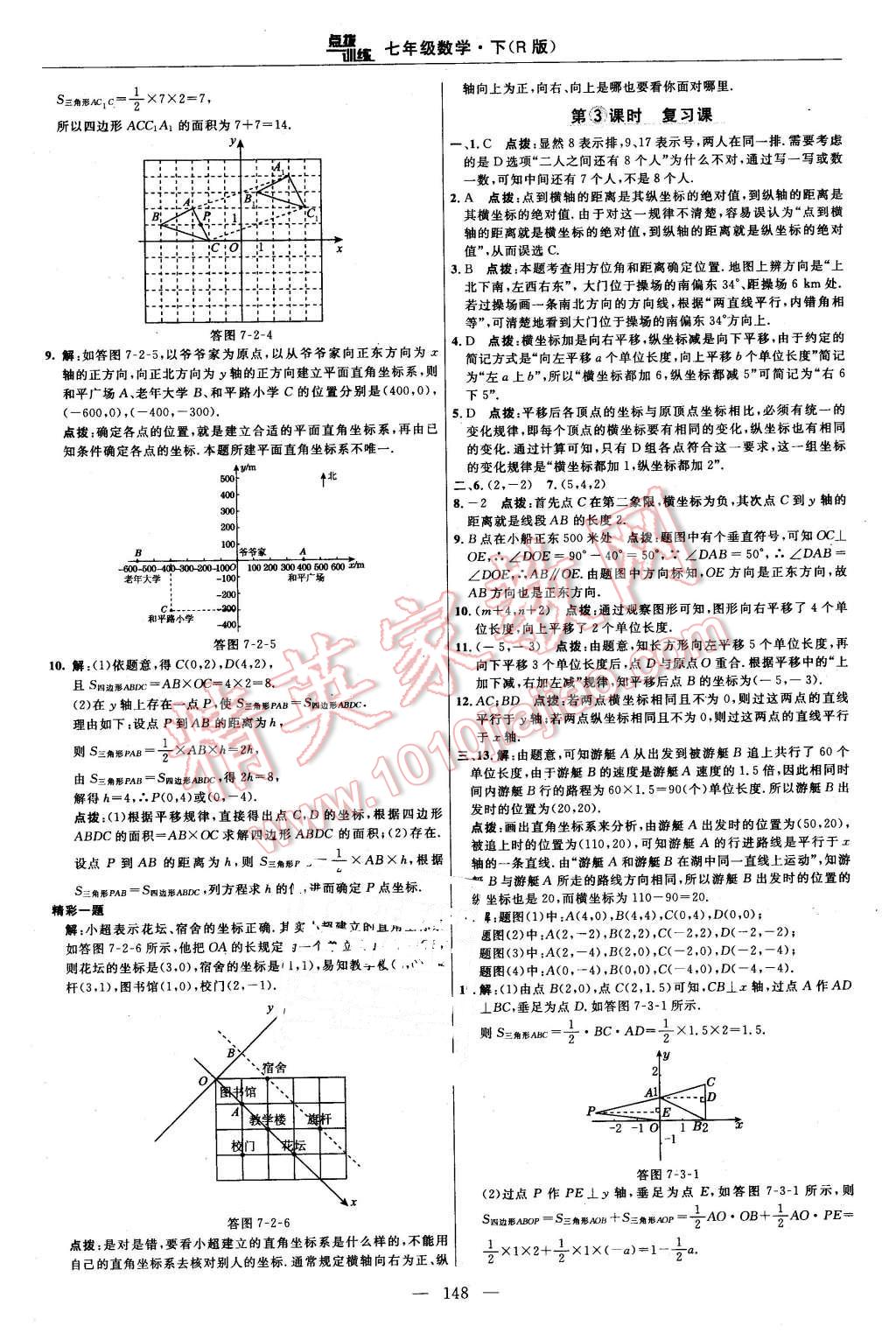 2016年點撥訓(xùn)練七年級數(shù)學(xué)下冊人教版 第22頁