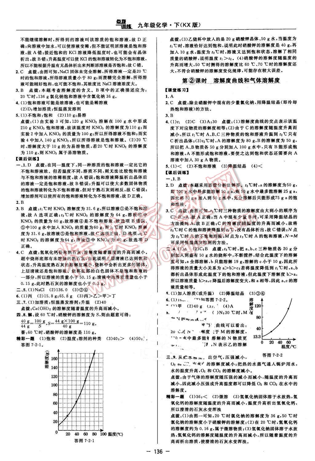 2016年點(diǎn)撥訓(xùn)練九年級化學(xué)下冊科學(xué)版 第14頁