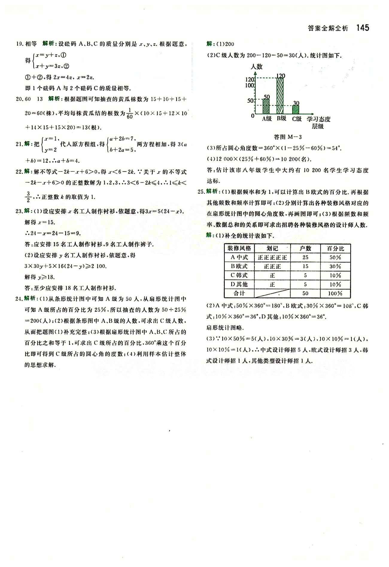 2015 提分教練七年級下數(shù)學北京教育出版社 第十章　數(shù)據(jù)的收集、整理與描述 [6]