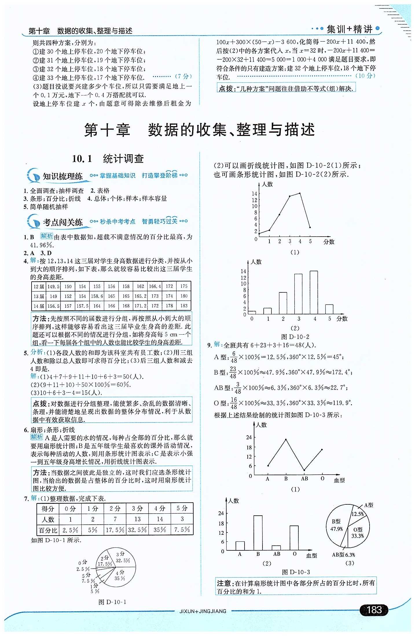 走向中考考場(chǎng) 集訓(xùn)版七年級(jí)下數(shù)學(xué)現(xiàn)代教育出版社 第十章　數(shù)據(jù)的收集、整理與描述 [1]