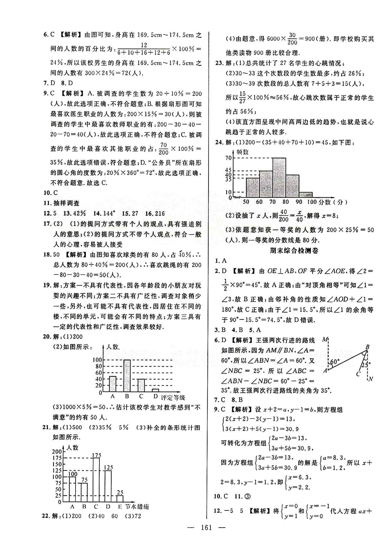 2015創(chuàng)優(yōu)作業(yè) 導(dǎo)學(xué)練七年級下數(shù)學(xué)新疆人民出版社 活頁創(chuàng)優(yōu)檢測卷 [7]