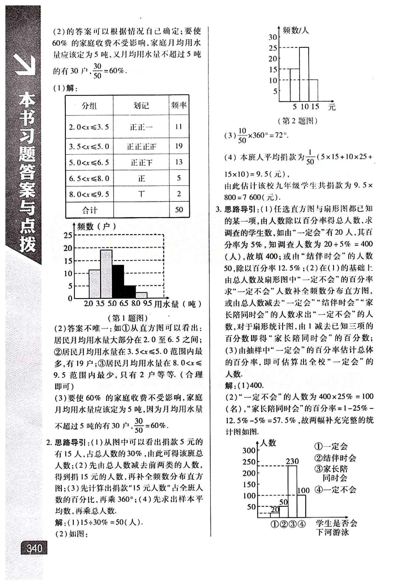 倍速學(xué)習(xí)法 直通中考版七年級(jí)下數(shù)學(xué)北京教育出版社 第十章　數(shù)據(jù)的收集、整理與描述 [2]