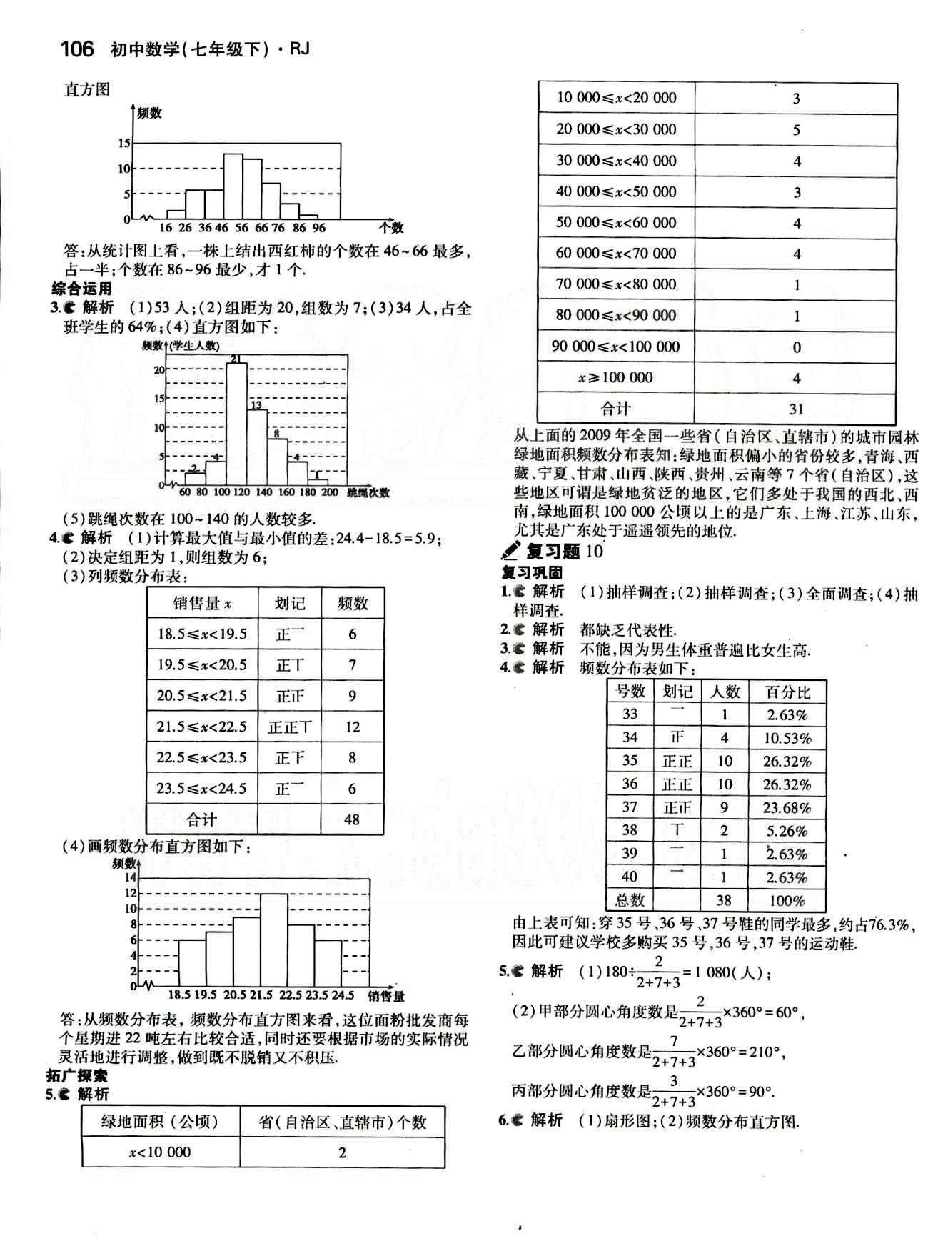 課本 教材七年級下數(shù)學(xué)人民教育出版社 第十章　數(shù)據(jù)的收集、整理與描述 [3]