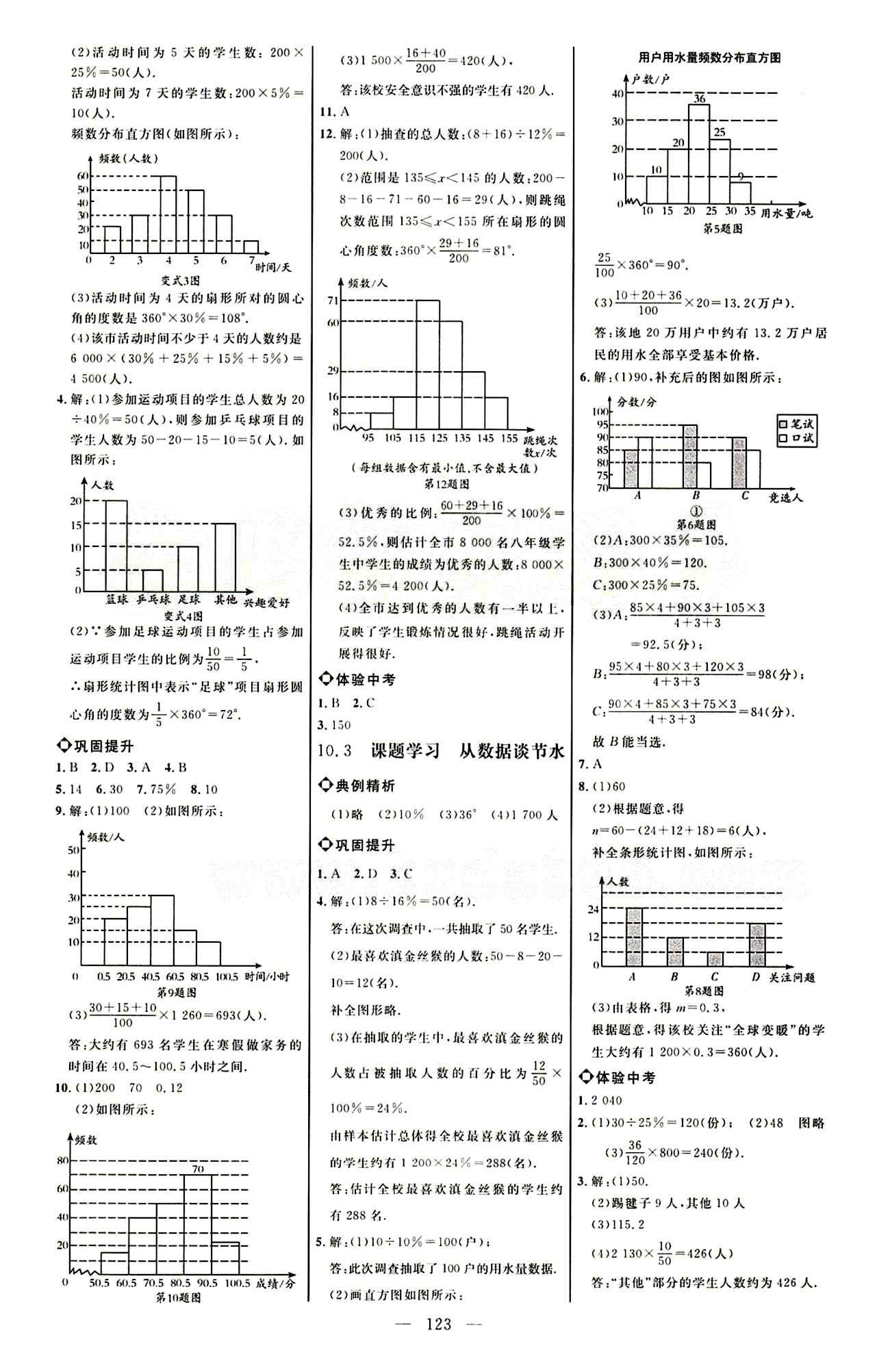 恒基名師助學(xué)系列 細(xì)解巧練七年級下數(shù)學(xué)內(nèi)蒙古少年兒童出版社 第十章　數(shù)據(jù)的收集、整理與描述 [2]